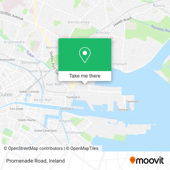 Promenade Road map