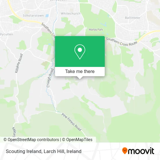 Scouting Ireland, Larch Hill map