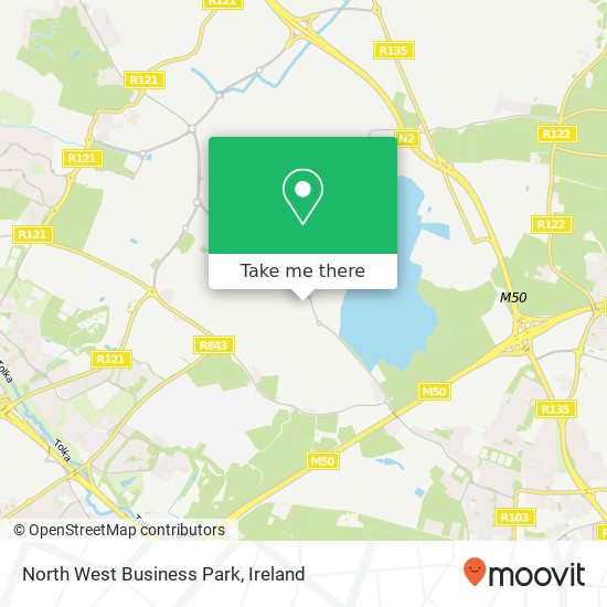 North West Business Park map