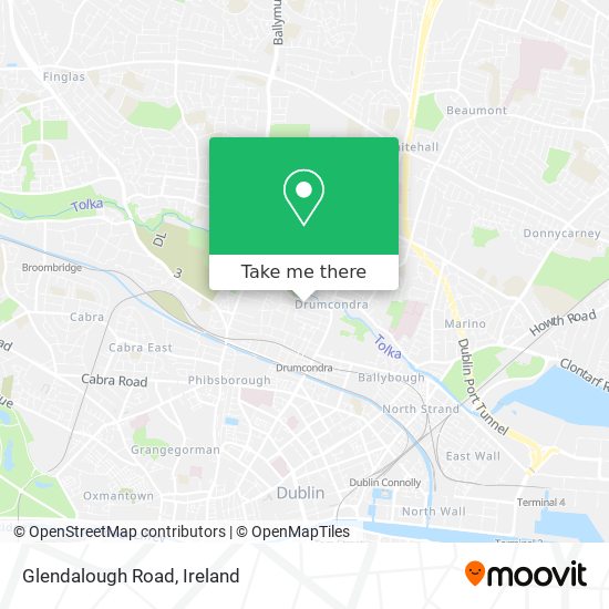 Glendalough Road map