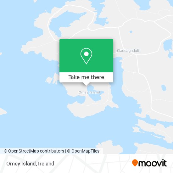 Omey Island map