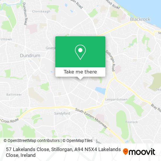 57 Lakelands Close, Stillorgan, A94 N5X4 Lakelands Close map