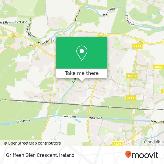 Griffeen Glen Crescent map