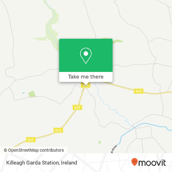 Killeagh Garda Station map