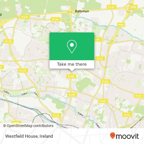 Westfield House map