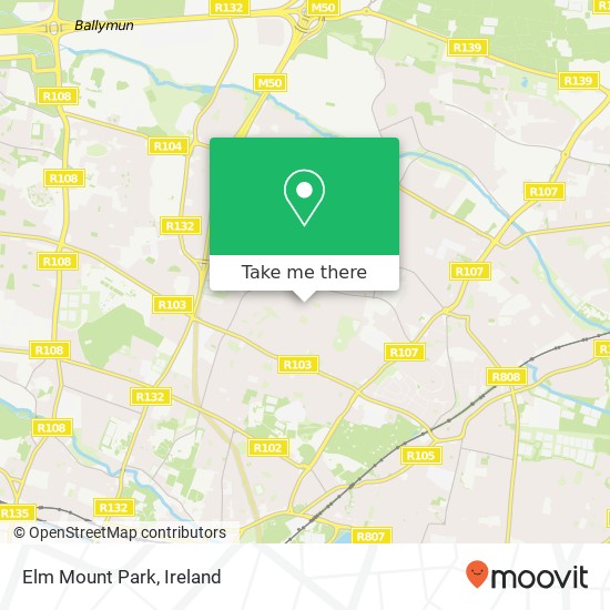 Elm Mount Park map