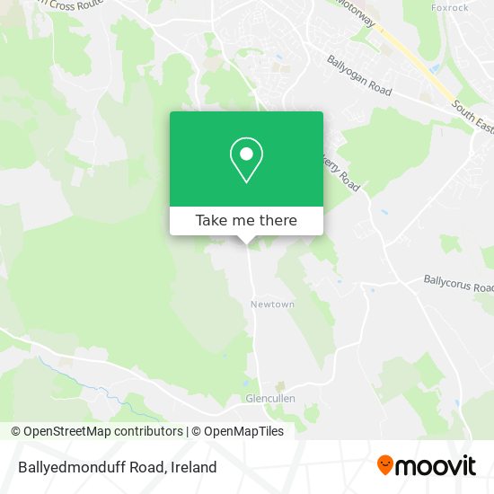 Ballyedmonduff Road map