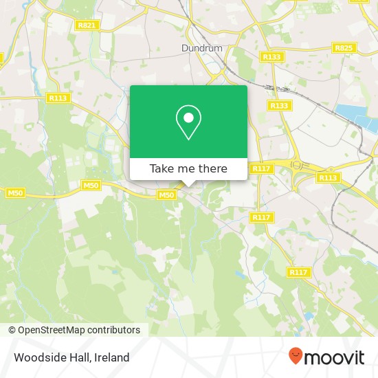 Woodside Hall map