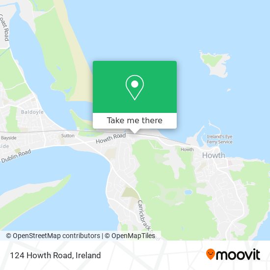 124 Howth Road map