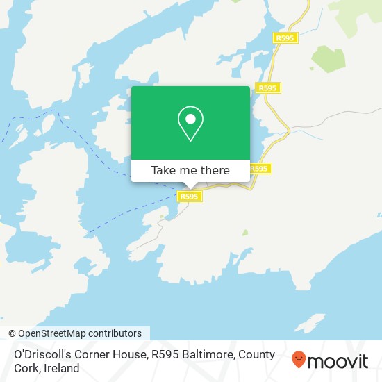 O'Driscoll's Corner House, R595 Baltimore, County Cork map