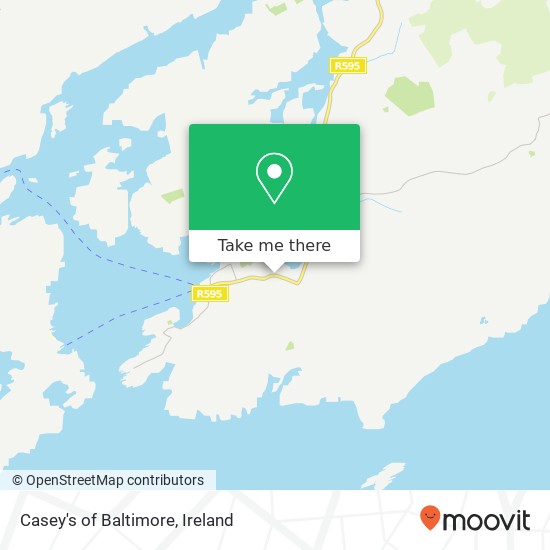 Casey's of Baltimore, R595 Baltimore, County Cork map