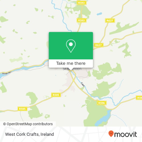 West Cork Crafts, Skibbereen map