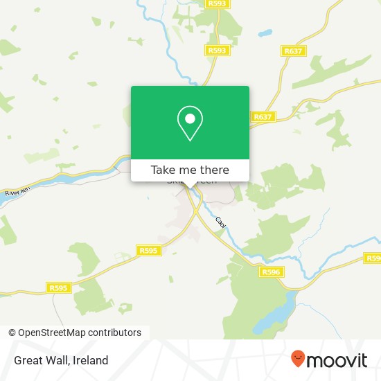 Great Wall, Skibbereen, County Cork map