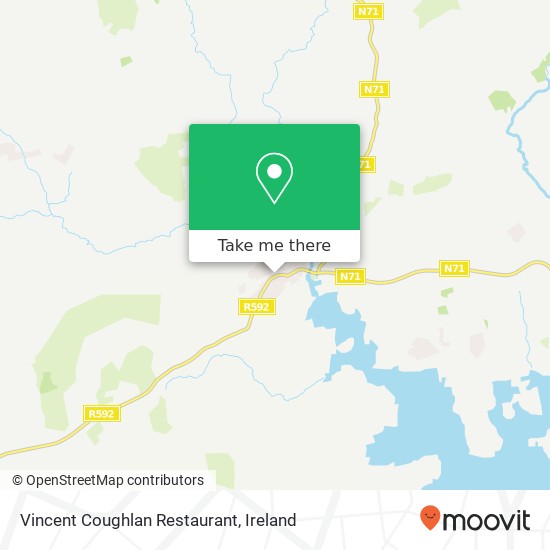 Vincent Coughlan Restaurant, Church Road Ballydehob map