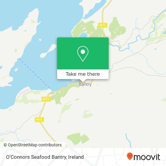 O'Connors Seafood Bantry, Wolfe Tone Square Bantry, County Cork map