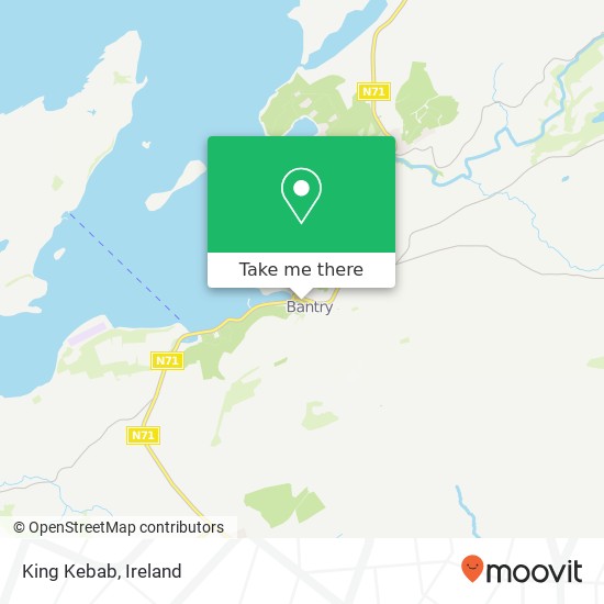 King Kebab, Wolfe Tone Square Bantry, County Cork map