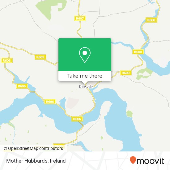 Mother Hubbards, Market Street Kinsale, County Cork map