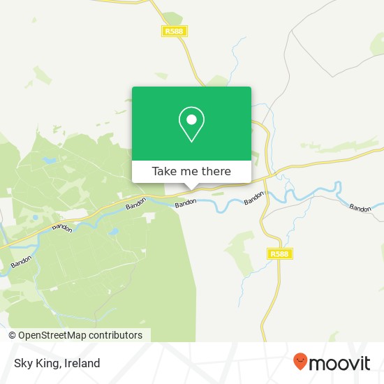 Sky King, Main Street Derrigra (Ballineen), County Cork map