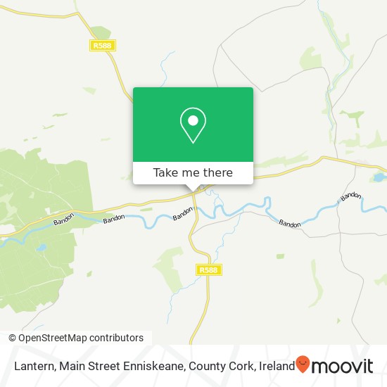 Lantern, Main Street Enniskeane, County Cork map