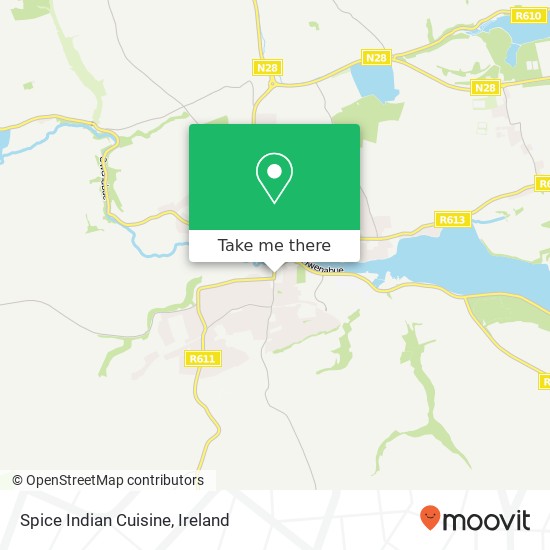 Spice Indian Cuisine, Main Street Carrigaline, County Cork map