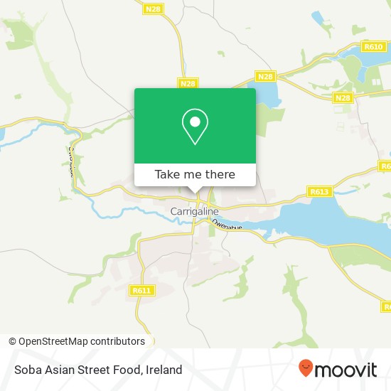 Soba Asian Street Food, Cork Road Carrigaline map