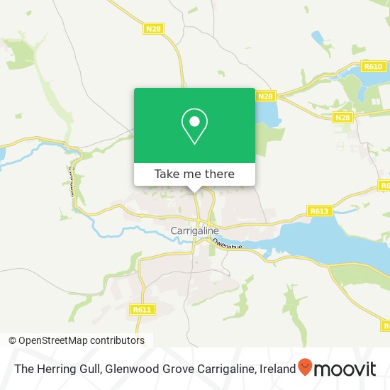 The Herring Gull, Glenwood Grove Carrigaline map