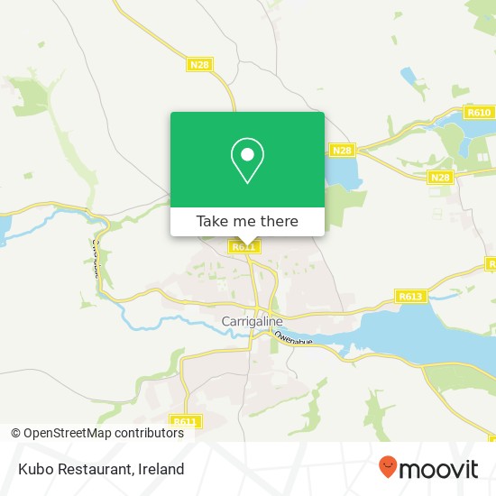 Kubo Restaurant, Herons Wood Carrigaline map