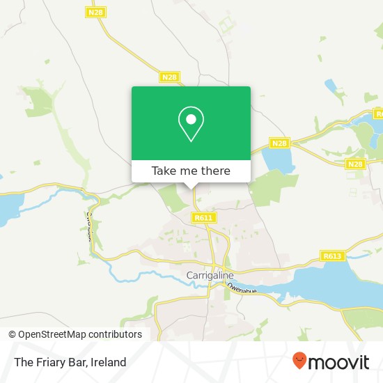 The Friary Bar, North Lawn Carrigaline P43 FH50 map