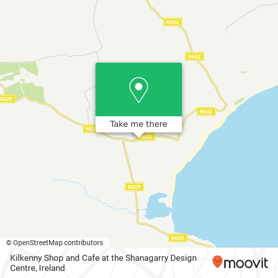 Kilkenny Shop and Cafe at the Shanagarry Design Centre, R632 Shanagarry map