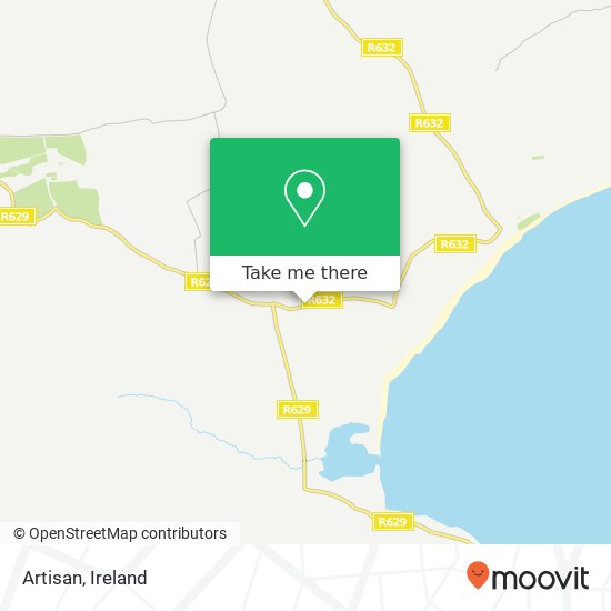 Artisan, R632 Shanagarry, County Cork map