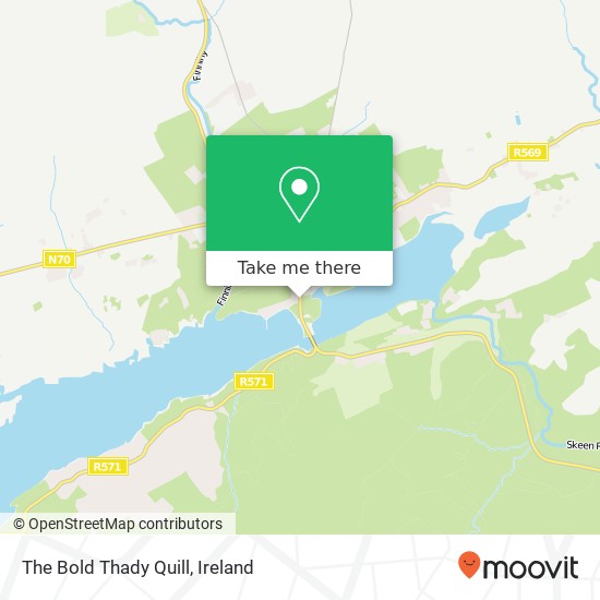 The Bold Thady Quill, Bell Heights Kenmare map