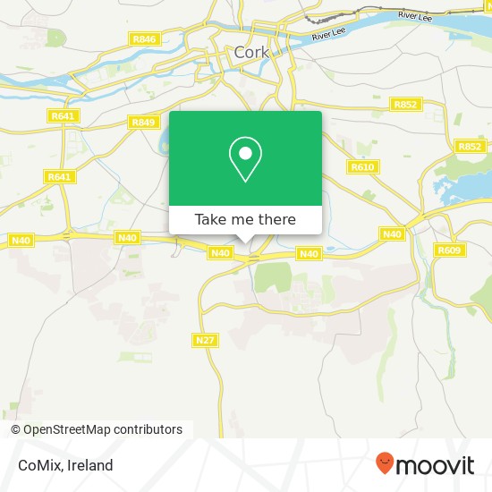 CoMix, Cork, County Cork map