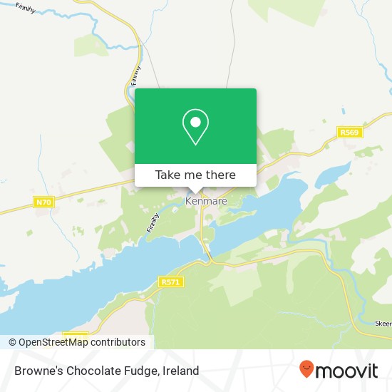Browne's Chocolate Fudge, Market Street Kenmare V93 TF67 map