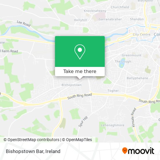 Bishopstown Bar map