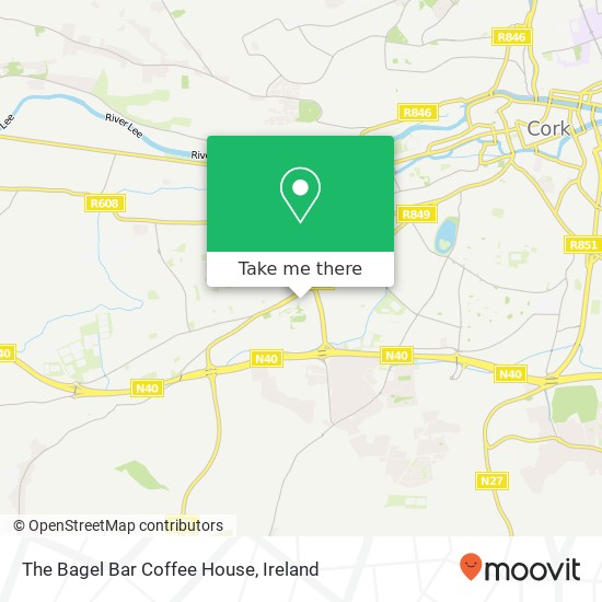 The Bagel Bar Coffee House, Wilton Shopping Centre Cork map