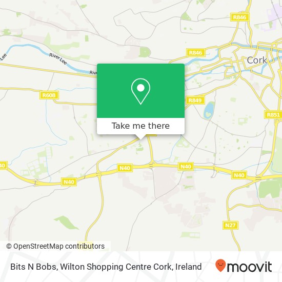 Bits N Bobs, Wilton Shopping Centre Cork map