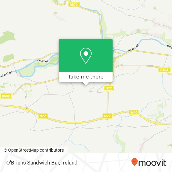 O'Briens Sandwich Bar, Aisling Lawn Ballincollig P31 XE33 map