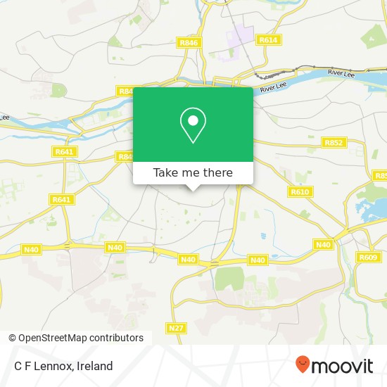 C F Lennox, 68 Tory Top Road Cork, County Cork map