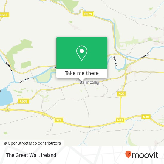 The Great Wall, Ballincollig Shopping Centre Ballincollig map