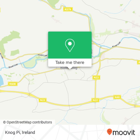 Knog Pi, Tusabhaile Ballincollig, County Cork map