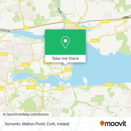 Sorrento, Mahon Point, Cork map