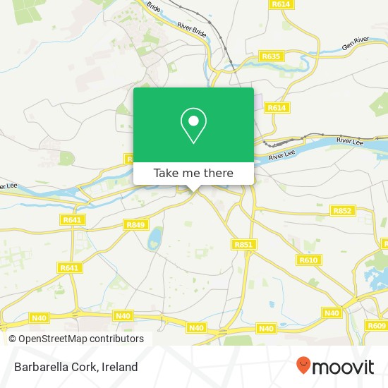 Barbarella Cork map