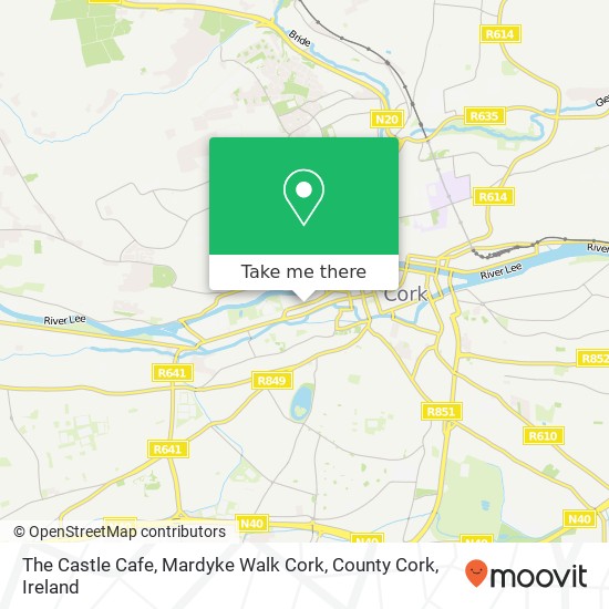 The Castle Cafe, Mardyke Walk Cork, County Cork map