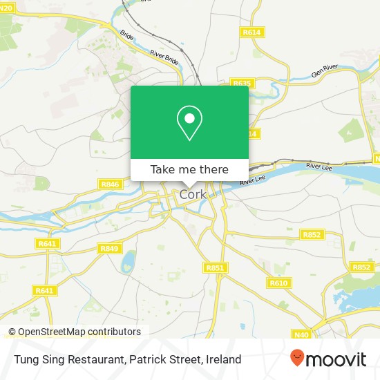 Tung Sing Restaurant, Patrick Street, St Patricks Street Cork map