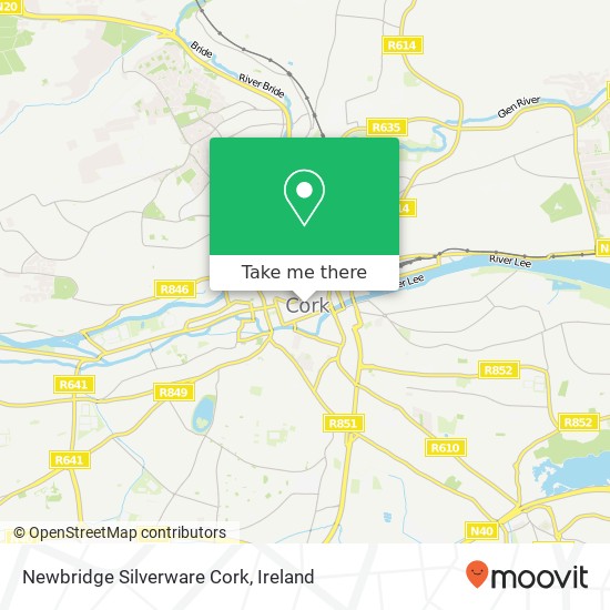 Newbridge Silverware Cork, 104 Oliver Plunkett Street Cork map