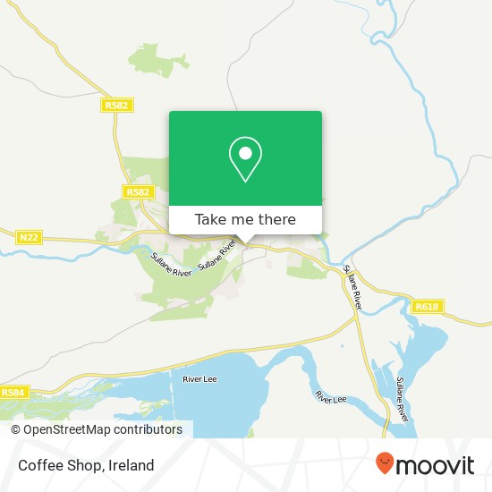 Coffee Shop, West Square Macroom, County Cork map