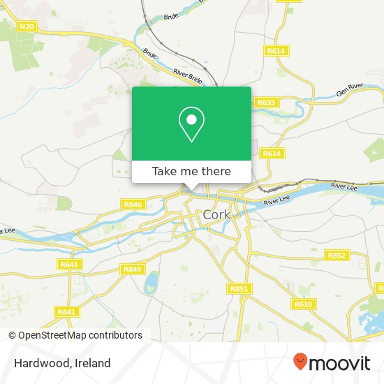 Hardwood, 31 Popes Quay Cork, County Cork map