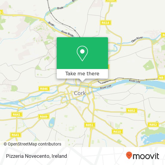 Pizzeria Novecento, 39 Maccurtain Street Cork map