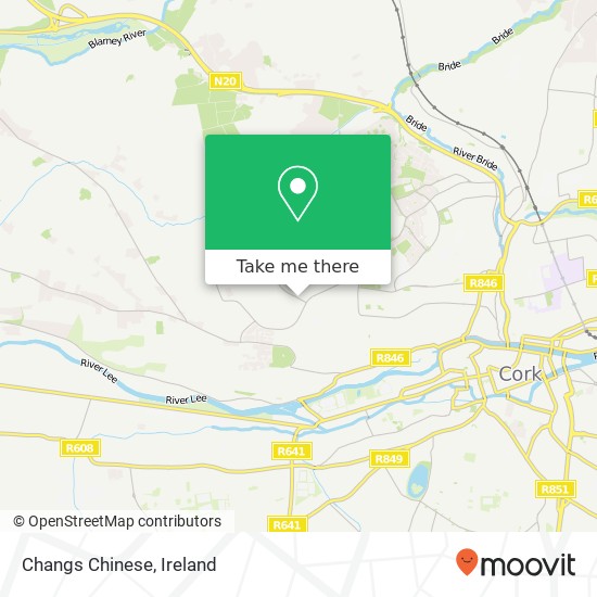 Changs Chinese, Courtown Drive Cork, County Cork map