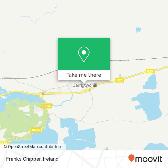 Franks Chipper, Main Street Carrigtwohill map